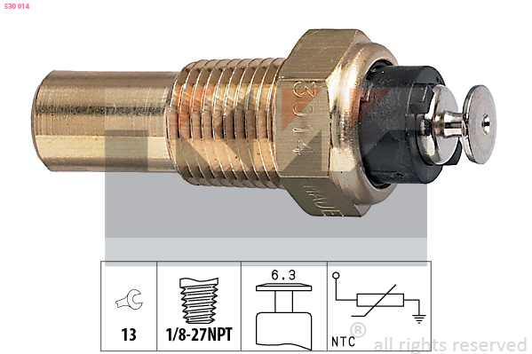 Senzor,temperatura lichid de racire 530 014 KW